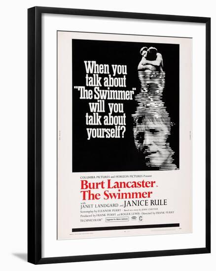 The Swimmer-null-Framed Art Print