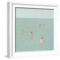 The Swimmers II-Emma Scarvey-Framed Art Print