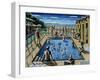 The Swimming Pool, 1989-PJ Crook-Framed Giclee Print