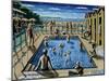 The Swimming Pool, 1989-PJ Crook-Mounted Giclee Print