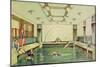 The Swimming Pool Aboard the 'Empress of Japan'-null-Mounted Giclee Print