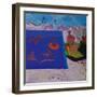 The Swimming Pool (Oil on Panel)-David Alan Redpath Michie-Framed Premium Giclee Print