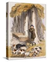 The Swine Herd, C1845-Benjamin Waterhouse Hawkins-Stretched Canvas