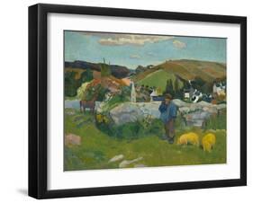 The Swineherd, 1888-Paul Gauguin-Framed Giclee Print