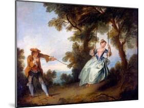 The Swing, 1730-Nicolas Lancret-Mounted Giclee Print