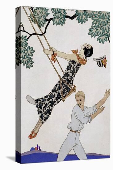 The Swing, 1920S-Georges Barbier-Stretched Canvas