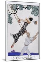 'The Swing', 1920s-Georges Barbier-Mounted Giclee Print