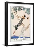 The Swing, 1923-Georges Barbier-Framed Giclee Print