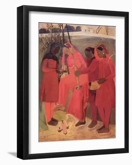 The Swing, 1940-Amrita Sher-gill-Framed Giclee Print