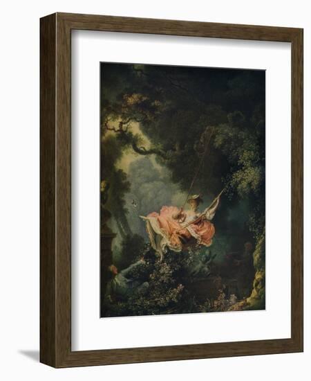 'The Swing', c1767-Jean-Honore Fragonard-Framed Giclee Print