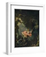 'The Swing', c1767-Jean-Honore Fragonard-Framed Giclee Print