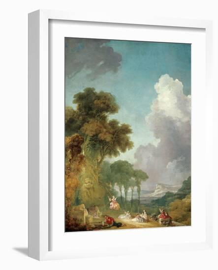 The Swing, Ca. 1765-Jean-Honoré Fragonard-Framed Giclee Print