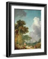 The Swing, Ca. 1765-Jean-Honoré Fragonard-Framed Giclee Print