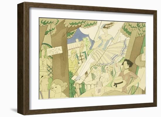 The Swing, circa 1920-Charles Martin-Framed Giclee Print