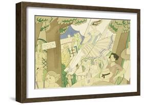 The Swing, circa 1920-Charles Martin-Framed Giclee Print