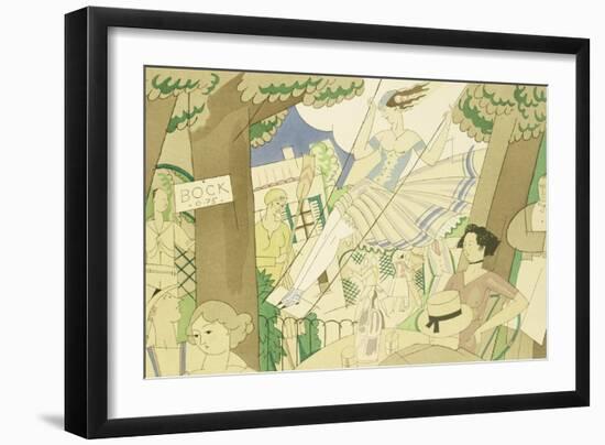 The Swing, circa 1920-Charles Martin-Framed Giclee Print