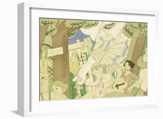 The Swing, circa 1920-Charles Martin-Framed Giclee Print