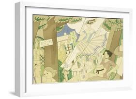 The Swing, circa 1920-Charles Martin-Framed Giclee Print