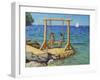 The swing,Funtana,Vrsar,Croatia-Andrew Macara-Framed Giclee Print