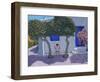 The swing,Rhodes,2020,(oil on canvas)-Andrew Macara-Framed Giclee Print