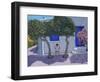 The swing,Rhodes,2020,(oil on canvas)-Andrew Macara-Framed Giclee Print