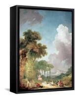 The Swing-Jean-Honoré Fragonard-Framed Stretched Canvas