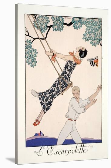 The Swing-Georges Barbier-Stretched Canvas