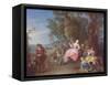 The Swing-Jean-Baptiste Joseph Pater-Framed Stretched Canvas
