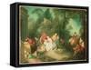 The Swing-Jean-Baptiste Pater-Framed Stretched Canvas