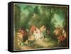 The Swing-Jean-Baptiste Pater-Framed Stretched Canvas