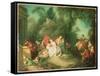 The Swing-Jean-Baptiste Pater-Framed Stretched Canvas