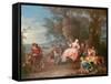 The Swing-Jean-Baptiste Joseph Pater-Framed Stretched Canvas