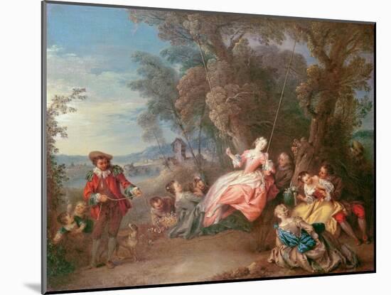 The Swing-Jean-Baptiste Joseph Pater-Mounted Giclee Print