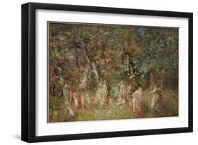 The Swing-Adolphe Joseph Thomas Monticelli-Framed Giclee Print