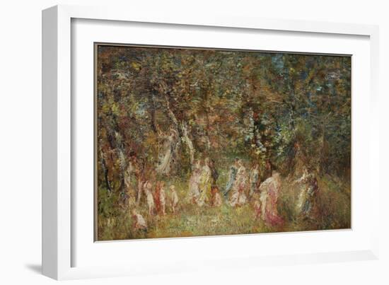The Swing-Adolphe Joseph Thomas Monticelli-Framed Giclee Print
