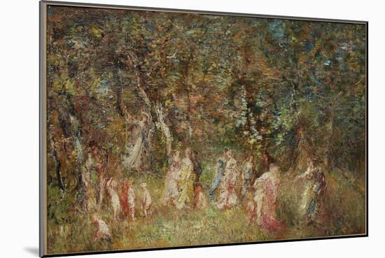 The Swing-Adolphe Joseph Thomas Monticelli-Mounted Giclee Print