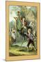 The Swiss Family Robinson: Training the Ostrich-null-Mounted Art Print