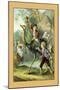 The Swiss Family Robinson: Training the Ostrich-null-Mounted Art Print