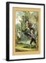 The Swiss Family Robinson: Training the Ostrich-null-Framed Art Print