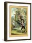 The Swiss Family Robinson: Training the Ostrich-null-Framed Art Print