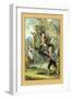 The Swiss Family Robinson: Training the Ostrich-null-Framed Art Print