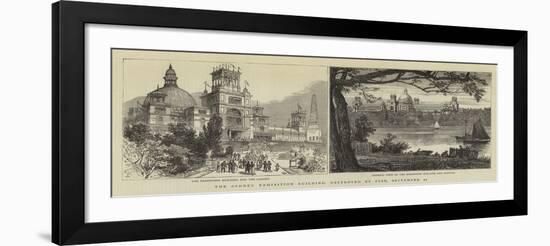 The Sydney Exhibition Building, Destroyed by Fire, 22 September-null-Framed Giclee Print