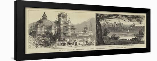 The Sydney Exhibition Building, Destroyed by Fire, 22 September-null-Framed Giclee Print