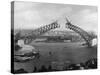 The Sydney Harbour Bridge During Construction in Sydney, New South Wales, Australia-null-Stretched Canvas