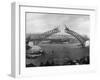 The Sydney Harbour Bridge During Construction in Sydney, New South Wales, Australia-null-Framed Premium Photographic Print