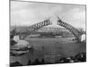 The Sydney Harbour Bridge During Construction in Sydney, New South Wales, Australia-null-Mounted Photographic Print