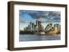 The Sydney Opera House, UNESCO World Heritage Site, and skyline of Sydney at sunset, New South Wale-Michael Runkel-Framed Photographic Print