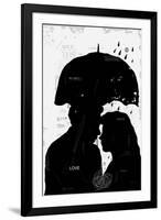 The symbolic image of a man and a woman who love each other-Dmitriip-Framed Art Print