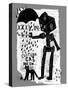 The Symbolic Image of a Robot with an Umbrella and a Cat-Dmitriip-Stretched Canvas