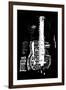 The Symbolic Image of an Acoustic Guitar on a Black Background-Dmitriip-Framed Art Print